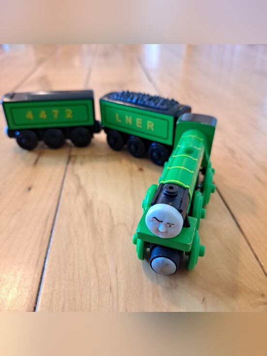Thomas & Friends Other - 2012 FLYING SCOTSMAN!  HTF! EXCELLENT!  Thomas Train Wooden Railway FISHER PRICE
